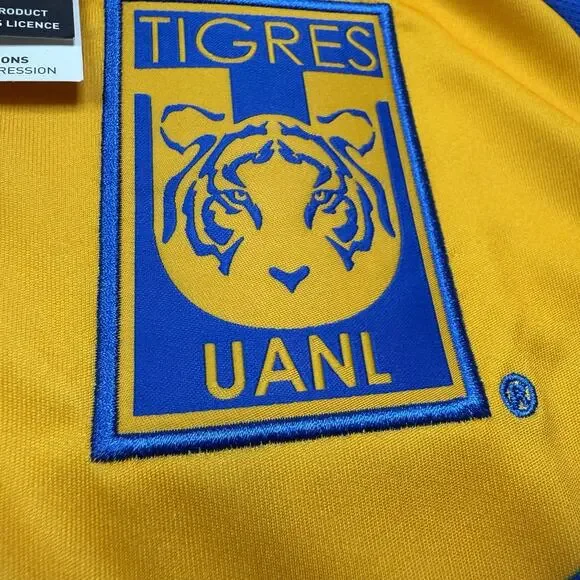 Men's Adidas UNAL Tigres Yellow color Jersey Shirt M Slim Fit